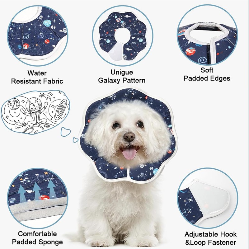 Collar for Cats and Dogs, Adjustable Collar, Soft Cone Recovery