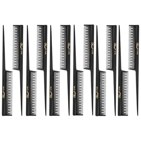 Barber Beauty Hair Krest 4740 8" Rattail Teaser Comb (12 Pack)12 x SB-K4740-BLK