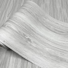 auxua Wood Grain Peel and Stick Floor Tiles – 11.8” Width, Full Roll Length of 590" – Versatile Design for Any Space, Light Color Self Adhesive Vinyl Flooring, Waterproof and Non-Slip Features