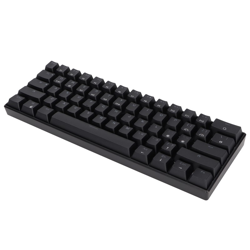 Mechanical Keyboard 61 Keys Three Modes Support Wireless Portable Ergonomic