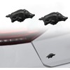 2pcs 3D Running Wild Pig Boar Warthog Hog Metal Emblem