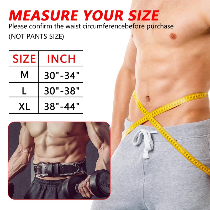 Leather Weight Lifting Belts for Men, Gym Belt for Weight