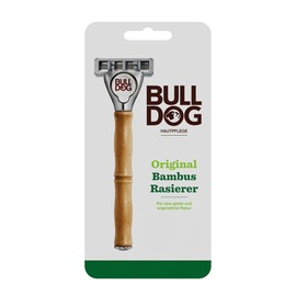 BULLDOG - Wet Shaving for Men | Original Razor with Bamboo Handle | 5-Way Blade | Extra Replacement Blade