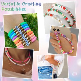 Riccioofy Stocking Stuffers for Kids - 3000 Clay Beads Bracelet Making Kit - Preppy Taylor Inspired Friendship Bracelets - Christmas Arts and Crafts Gift for Ages 6-12 Girl,Party Favors for Kids
