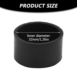 JJSCHMRC Rubber Leg Tip, Rubber Chair Floor Protector, Furniture Hardware Leg Tips Rubber Table Chair Leg Caps Replacement Tips Multipurpose Feet, Ferrules End Caps(size:32mm,4pcs)