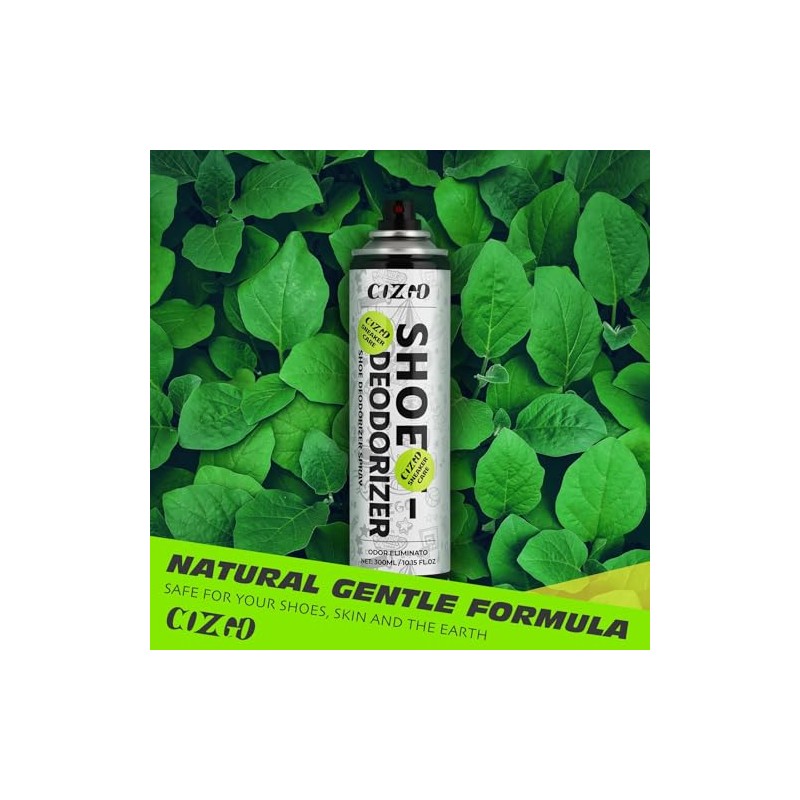 COZGO Shoe Deodorizer Spray - Long-Lasting Odor Eliminator