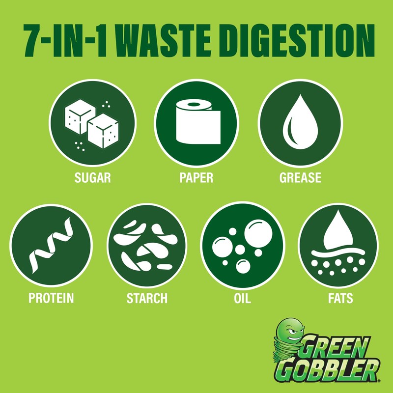 Green Gobbler Septic Tank Treatment Powder | 7 -in- 1