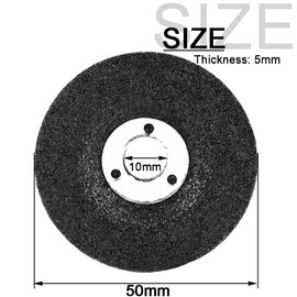SI FANG 2 inch Die Grinder Grinding Wheels with Mounting Mandrel for Drill Rotary Tool,Depressed Center Grinding Wheel Discs, 3/8" Arbor 1/4" Stem for Metal & Stainless Steel, 16 Pack