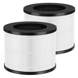 EPI153 True HEPA Replacement Filter Compatible With MOOKA & KOIOS EPI153 EP1153 EPI-153 EP1-153 Air Puri fiers，4-Stage Filtration EPI153 HEPA Filter，2 Packs