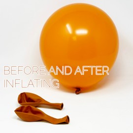 Allgala 50 PC 12" Helium Grade Premium Latex Balloons with Faded Old Vintage Color-Retro Orange-BL52944