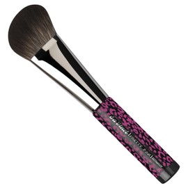 da Vinci, Pretty Pink Blush Brush, Slanted Extra Fine Vegan Synthetic Fibres, Blush, Bronzer & Highlighter, Blended Result, Painted Wooden Handle, Silver Ferrule, Pink Leo Design, Size 0