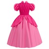 Mooedcoe Princess Peach Costume Girls Toddlers, Kids Cosplay Princess Peach