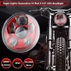 Eagle Lights 5 3/4" Red LED Projection Headlight Gen III