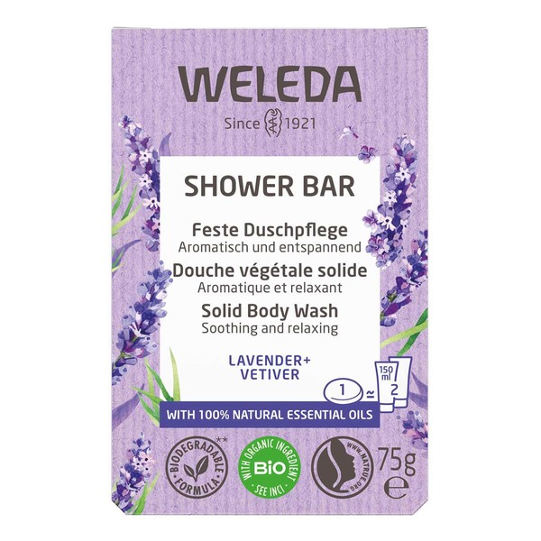 Weleda Shower Bar - Lavender & Vetiver - 75gm