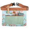 Floral Outdoor Gardening Tool Belt Adjustable Durable 4 Pockets Waist