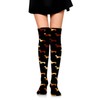 Women Thin Tube Thigh High Tights Gold Dachshund Or Doxie