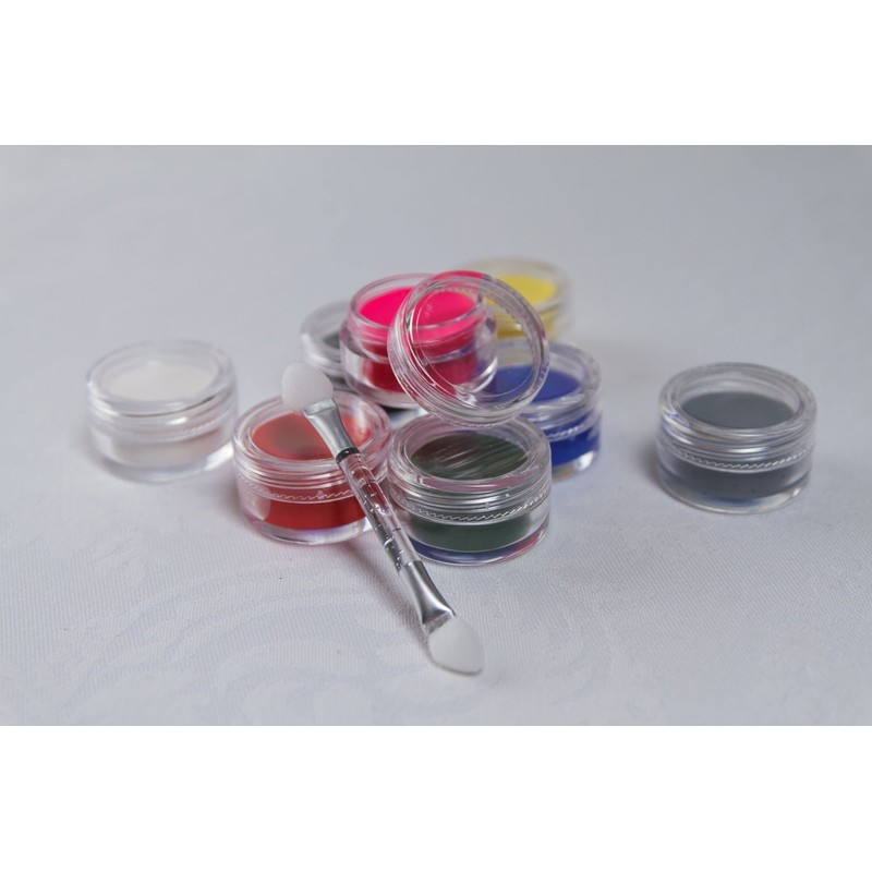 KarnevalsTeufel Make-Up Palette in Theatre Quality Painting Box Aqua Tableau