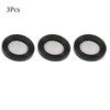 TOP-VIGOR 3Pcs Black Rubber Flat Washer 24mm OD 16mm ID