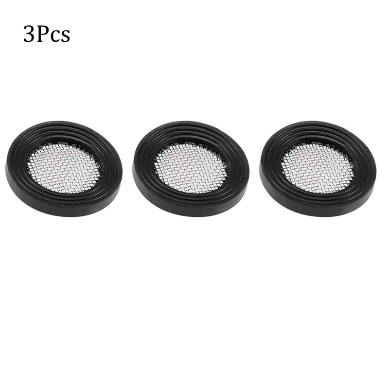 TOP-VIGOR 3Pcs Black Rubber Flat Washer 24mm OD 16mm ID