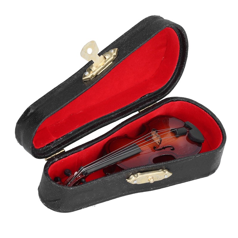 Violin Model Mini Exquisite Musical Instrument Decorative Handicraft Ornament for
