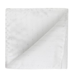 LHXzizizi Polka Dot Pocket Square for Men, Mens Handkerchiefs Womens Hankies for Wedding Party Banquet Formal Prom School (White)