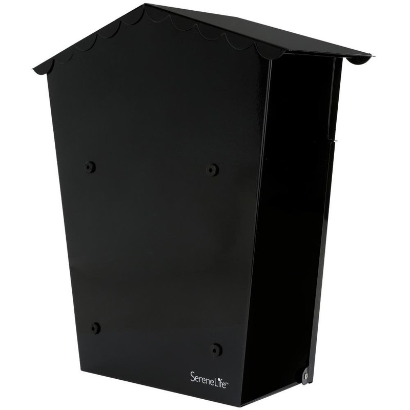 SereneLife Wall Mount Lockable Mailbox, Outdoor Galvanized Metal Key Large