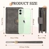 TEUEN Women's Large Capacity PU Leather Vintage Purse Wallet with