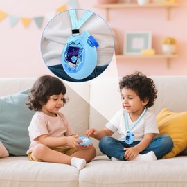 Silicone Cover for Tamagotchi Paradise,Case for Tamagotchi Paradise, Pink Silicones Protective Case with Lanyard Screen Protector Button Film,Anti-Drop Silicone Cover for Tamagotch(Light Blue)