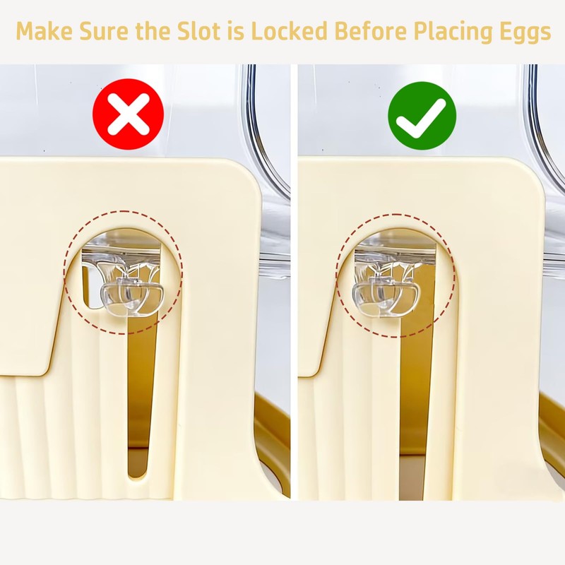 Egg Holder for Fridge, Rolling Egg Holder for Refrigerator, Automatic