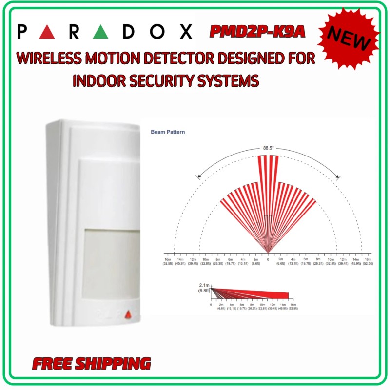 Paradox PMD2P - Wireless PIR Motion Detector With Built-in Pet