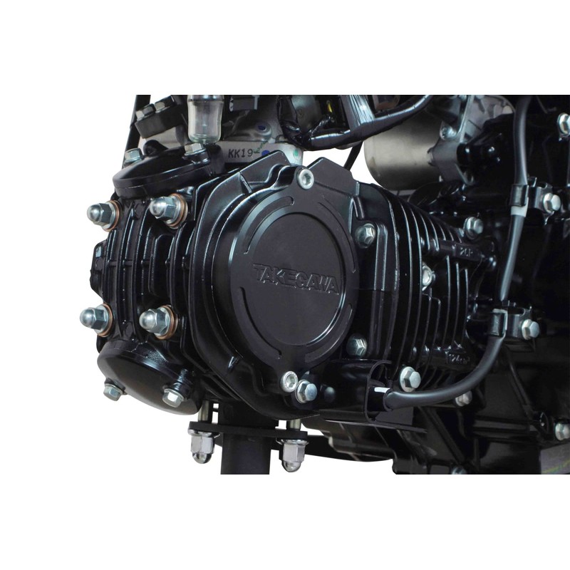 SP Takekawa 01-18-1049 L.Cylinder Head Side Cover, Black, Ducks 125,