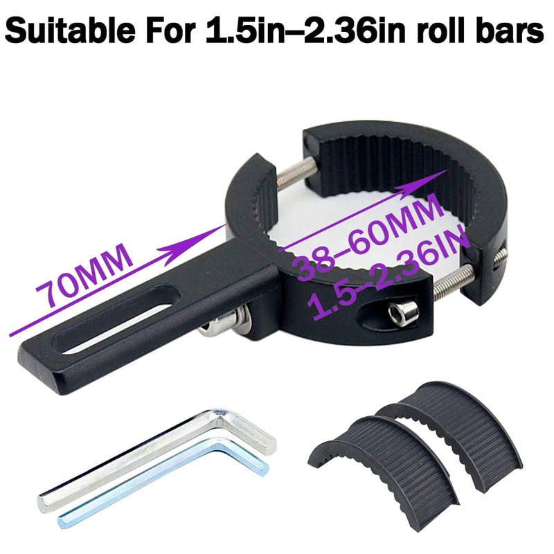 NINGDAKEAI Motorcycle Headlight Bracket, Pack of 2 Light Bar Brackets,