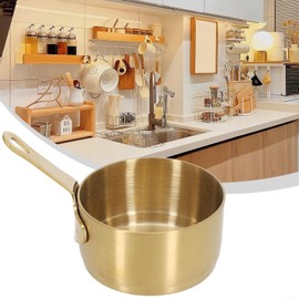 Stainless Steel Mini Sauce Pan - Chocolate Melting Pot & Vinegar Dipping Bowl - 2PCS (100ML) for Coffee, Tea, Soup Warming
