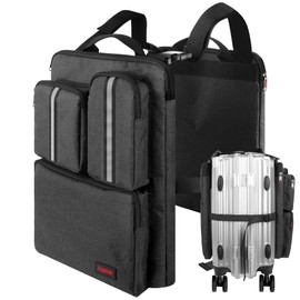 Kingshion Luggage Hanging Bag, Dustproof Scratch-resistant Business Travel Luggage Harness, Packing Cubes Luggage Organizer Bag - Dark Grey