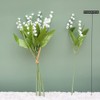 NatureMan 18 Pcs Artificial Lily of The Valley Faux White