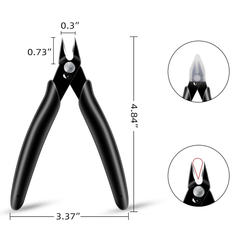 Precision Wire Cutters Flush Cutters Pliers Wire Cutting Pliers Side
