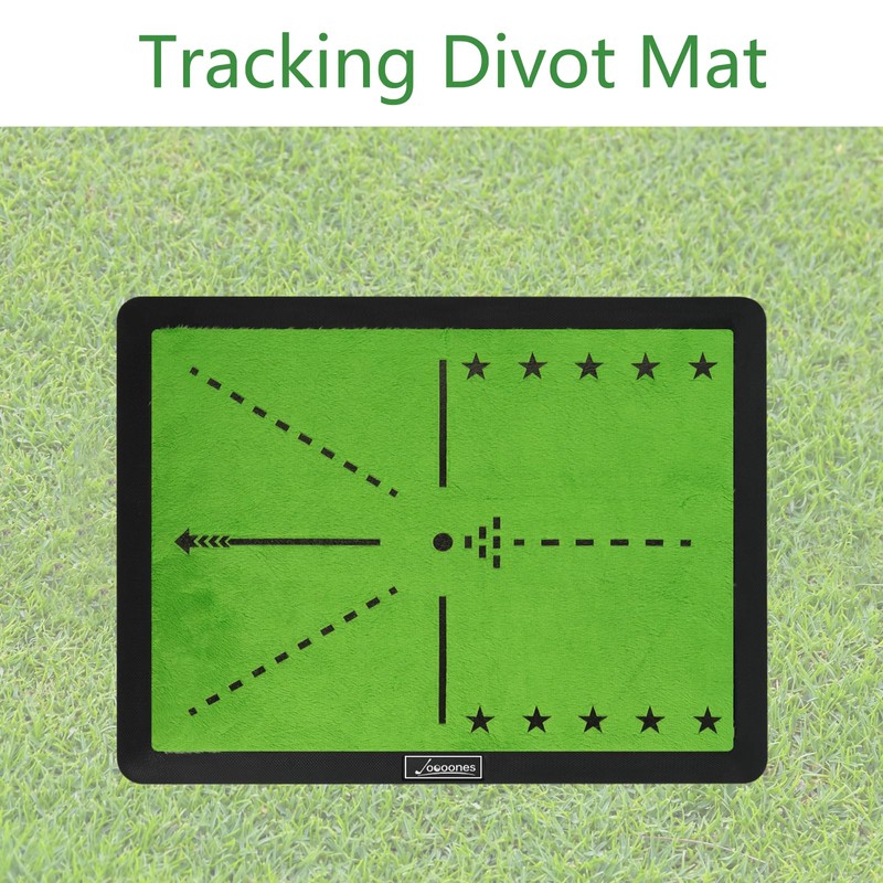 Joooones Golf Hitting Mat with Swing Path Feedback – Dual