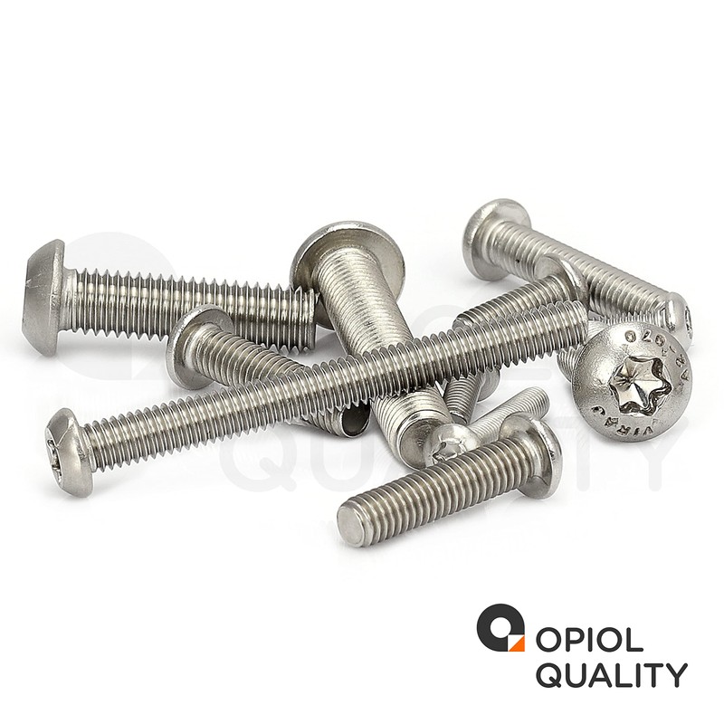 OPIOL QUALITY® Rounded Head Screws Hexalobular Torx ISO 7380 M6