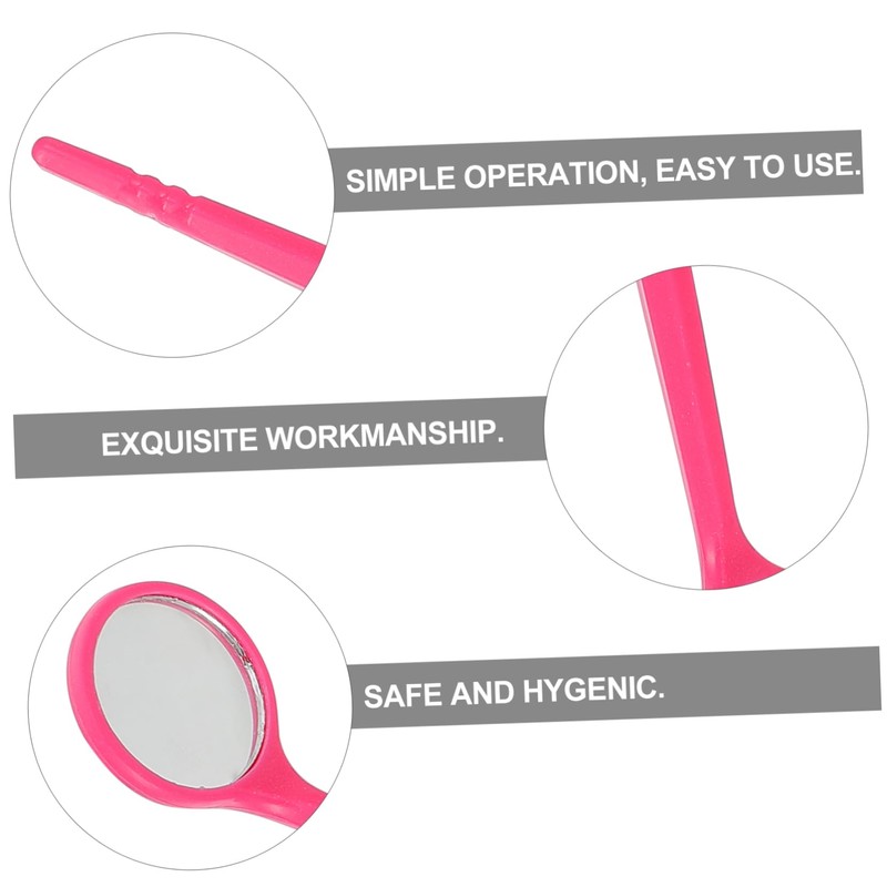 BUGUUYO Oral Mirrors 20pcs Disposable Kit Lightweight Safe for Adults