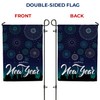 America Forever Happy New Year Garden Flag 12.5 x 18