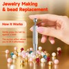 XIYING 3 Pcs Piercing Tools, Flat Back Earring Applicator Tool,