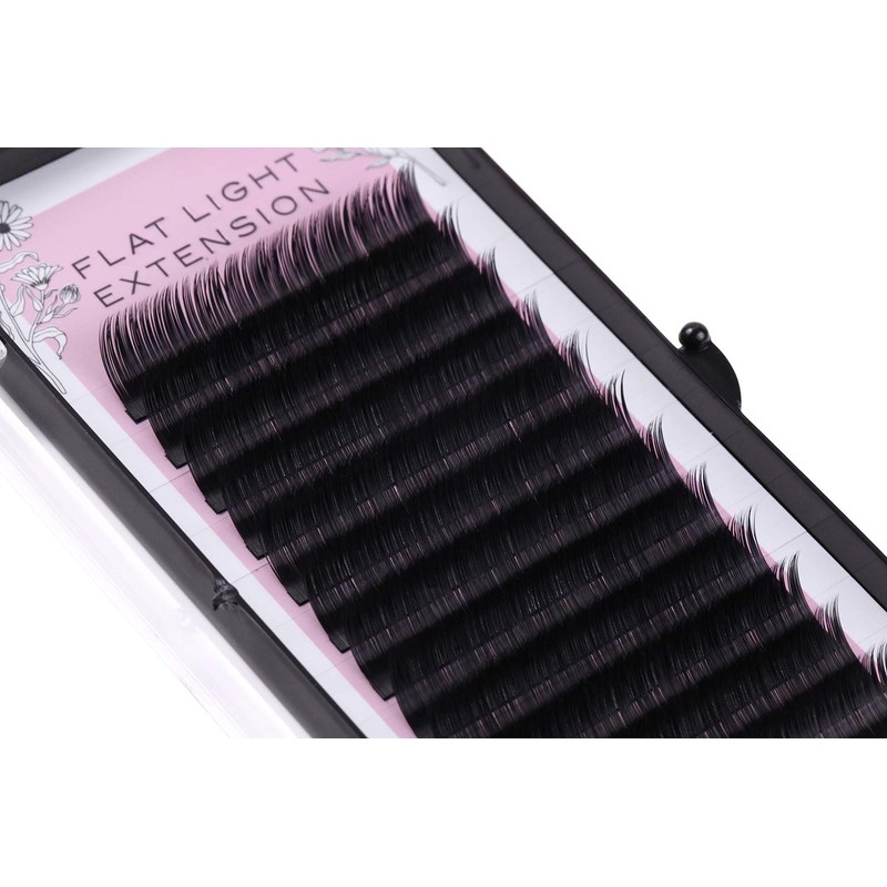 THREE JUICY Flat Lash Eyelash Extensions J Curl Thickness 0.2mm