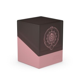 Ultimate Guard Exclusive Boulder Druidic Secrets 100+ Deck Case for 100 Double-Sleeved TCG Cards, Fatum, Safe & Durable Storage for Trading Card Games, Pink