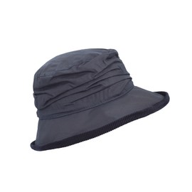 WALKER AND HAWKES - Womens Olive British Millerain Waxed Cotton Diana Country Hat - Navy - XL/XXL (60cm/61cm)