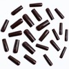 MERVF Long Square Press on Nails Brown Fake Nails Solid