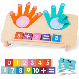 XIAOYANGKEJI Juguetes de Conteo Dedos, Juguetes Montessori para Niños, Juego de Habilidades Motoras Finas de Aprendizaje Preescolar, Regalos para Niño
