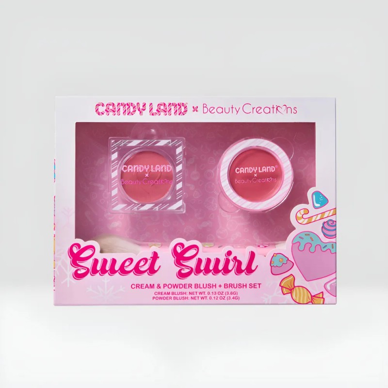 Set Rubor En Crema Y Polvo + Brocha Beauty Creations