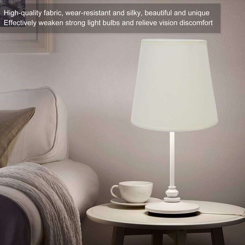 2Pcs Indoor Lamp Shade European Style Fabric Lampshade for E14