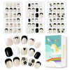 Allstarry Uñas Postizas para Niñas (Paquete de 3, 72 Unidades),