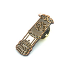 Patch Nation Bergmann Davy Lamp Safety Lamp Tribute to Mining Coal Metal Button Badge Pin Brooch Pin
